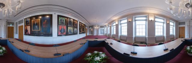 Panorama van de Rooksalon.