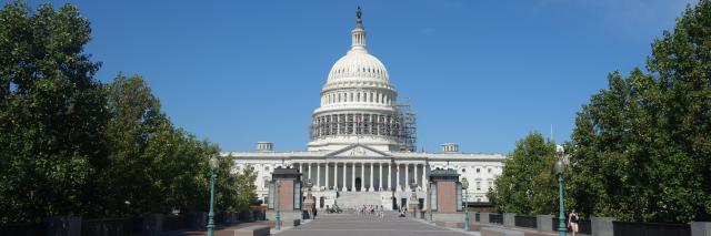Het gebouw van het congres van de Verenigde Staten