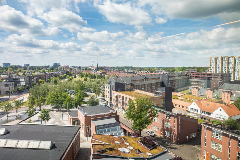 De Enschedese volkswijk Roombeek na de wederopbouw.