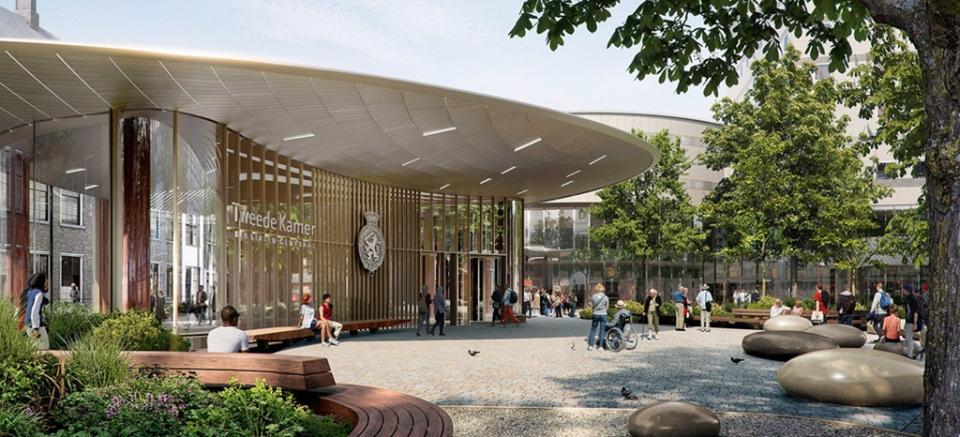 Ontwerp van de nieuwe publieksentree.