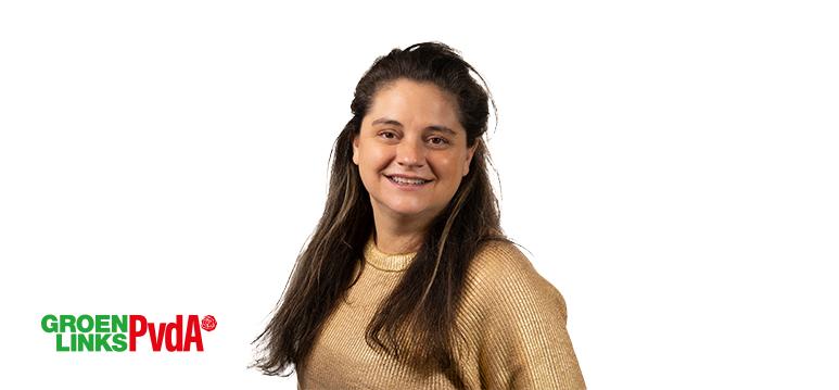 Portretfoto Kathmann met partijlogo GL-PvdA