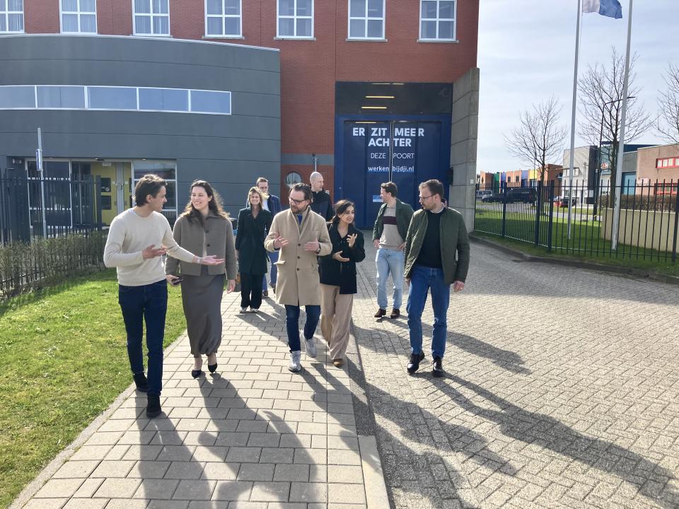 Werkbezoek parlementaire enquêtecommissie Corona in Noord-Holland Noord.