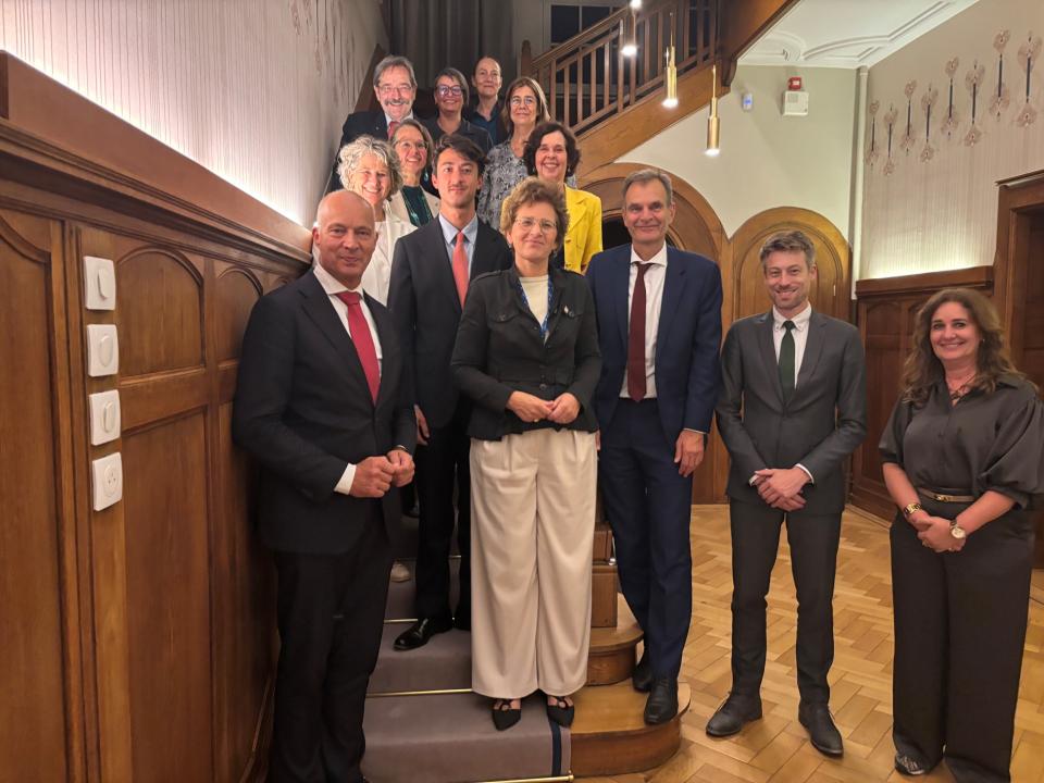 Kamerdelegatie bij vierde deelzitting Assemblee van de Raad van Europa in Straatsburg.