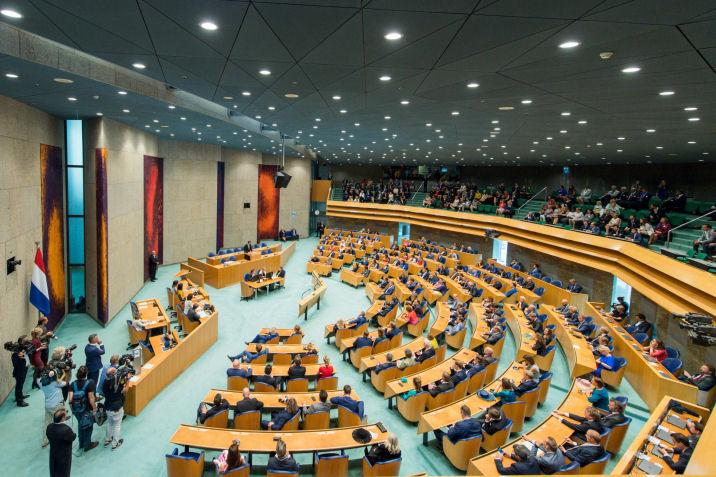 De Plenaire Zaal tijdens de Algemene Politieke Beschouwingen.